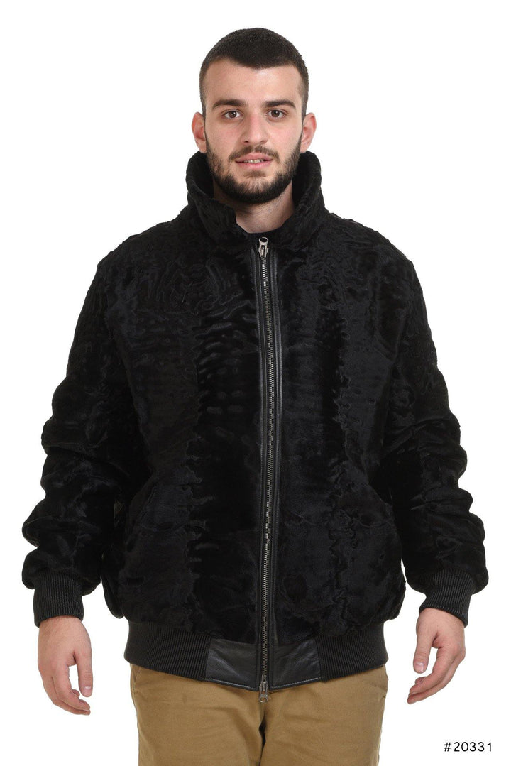 Men's persian lamb sportive jacket - Manakas Frankfurt