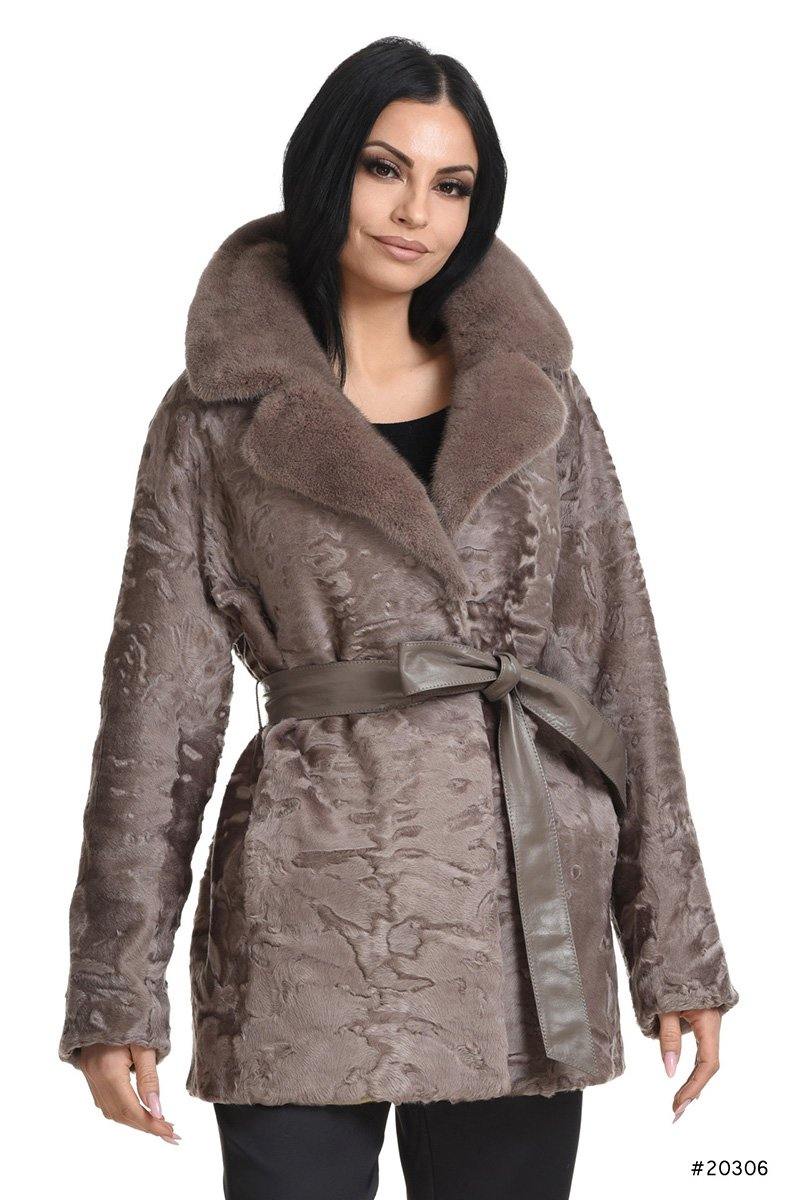 Persian lamb jacket with mink collar - Manakas Frankfurt