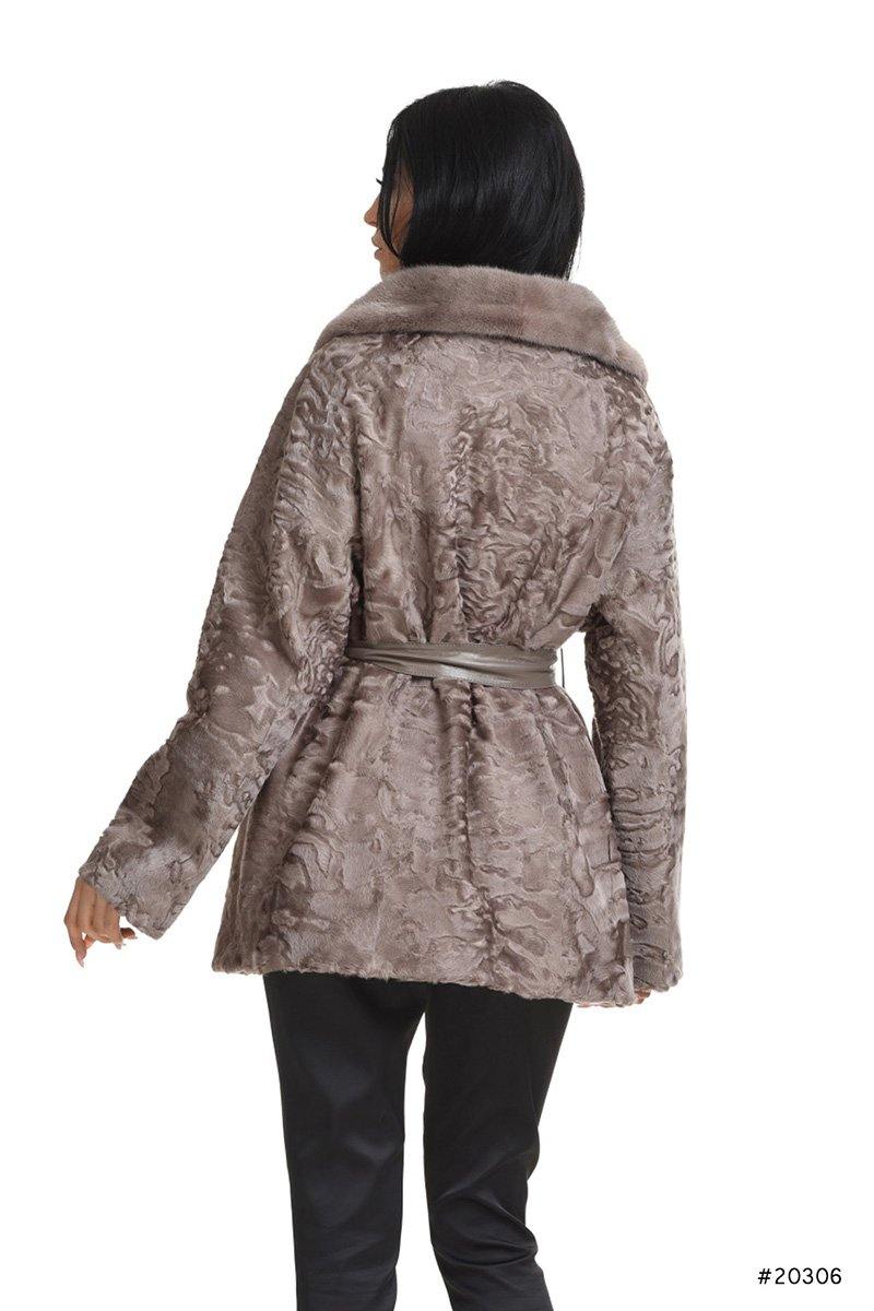 Persian lamb jacket with mink collar - Manakas Frankfurt