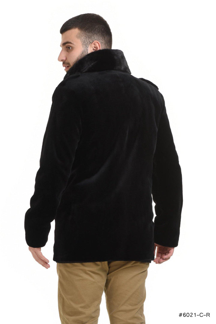 Men's double breasted reversible sheared mink coat - Manakas Frankfurt