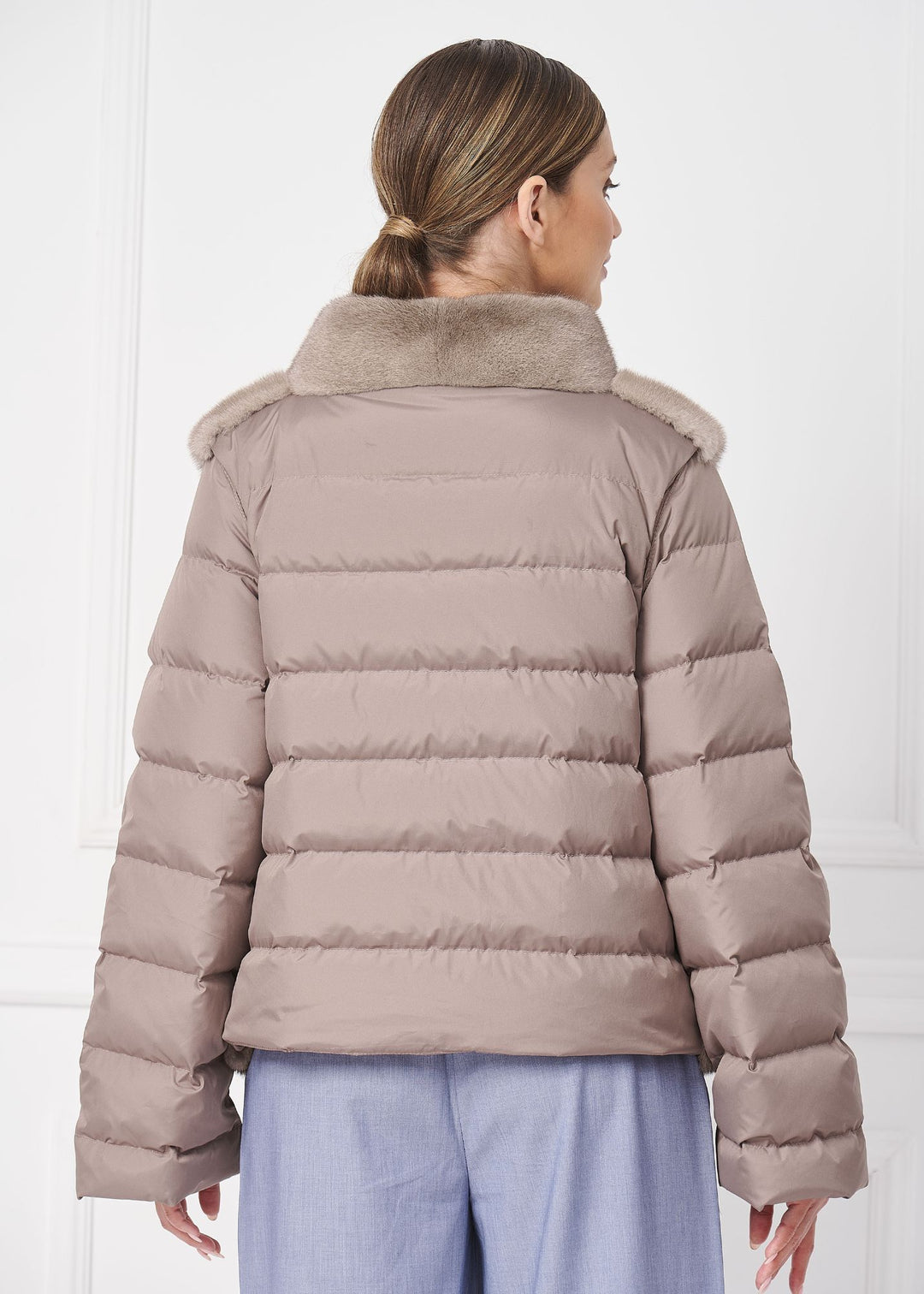 MANTEAU EN DUVET DE VISON