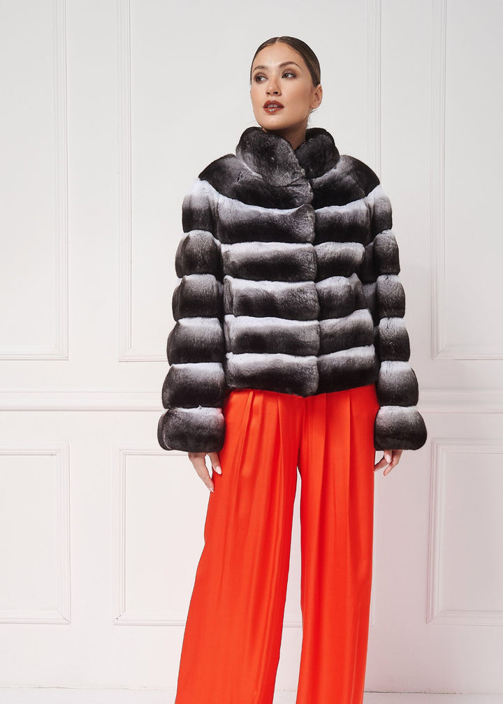 Chic Chinchilla Fur Jacket