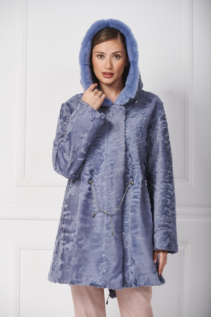 Persian lamb parka jacket