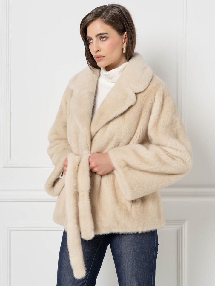 Mink Jacket with Belt
