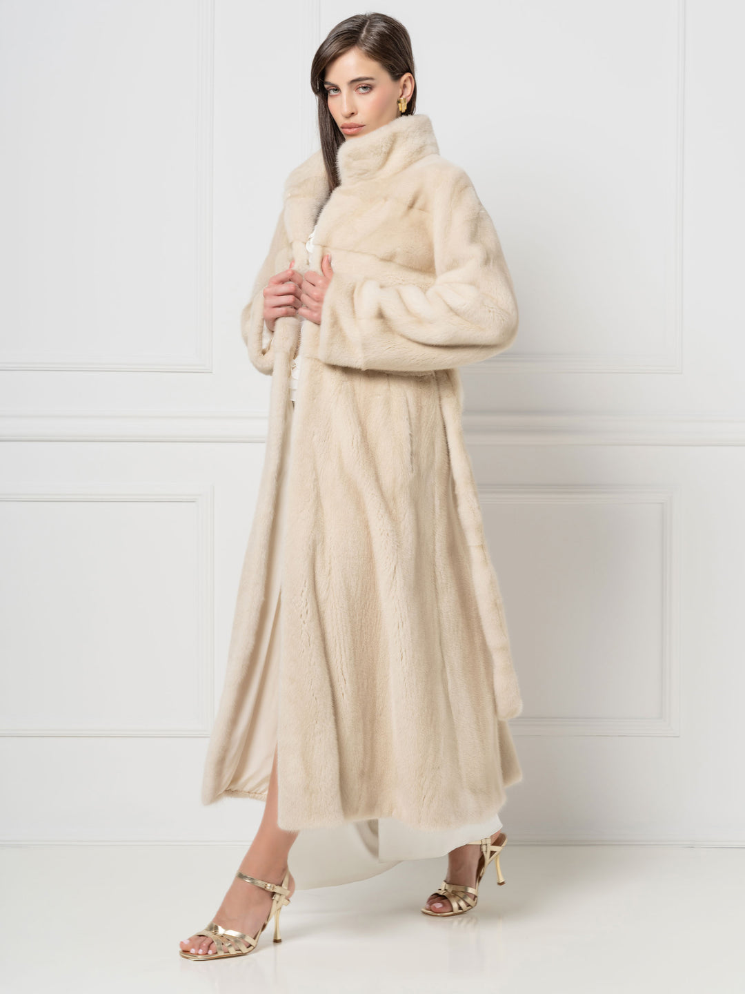 Long Mink Fur Coat