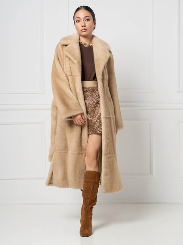 Mink Coat with English Collar