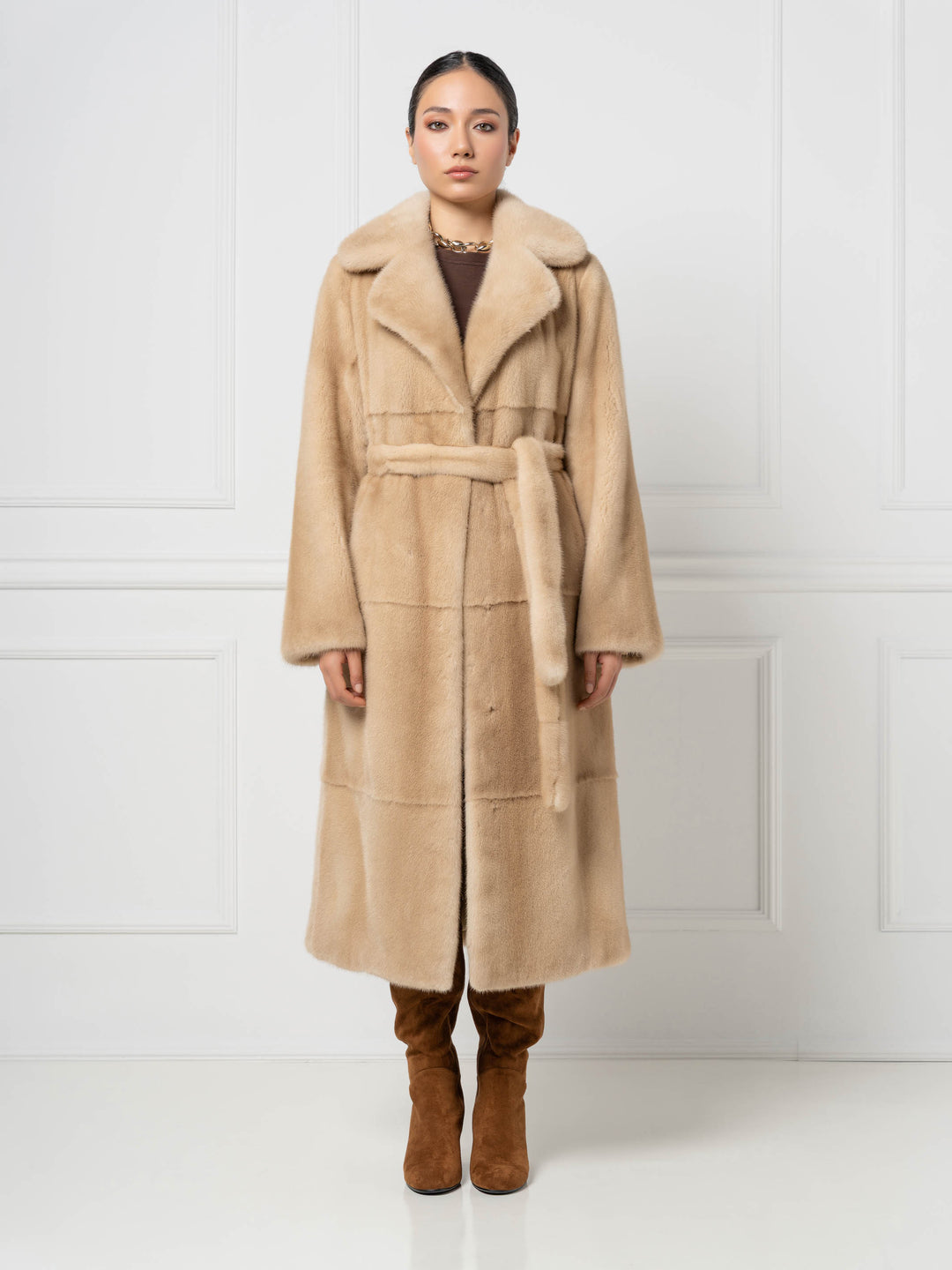 Mink Coat with English Collar