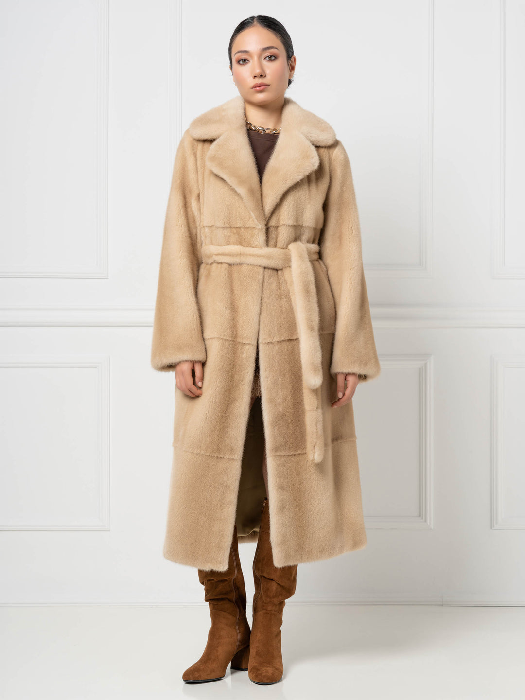 Mink Coat with English Collar