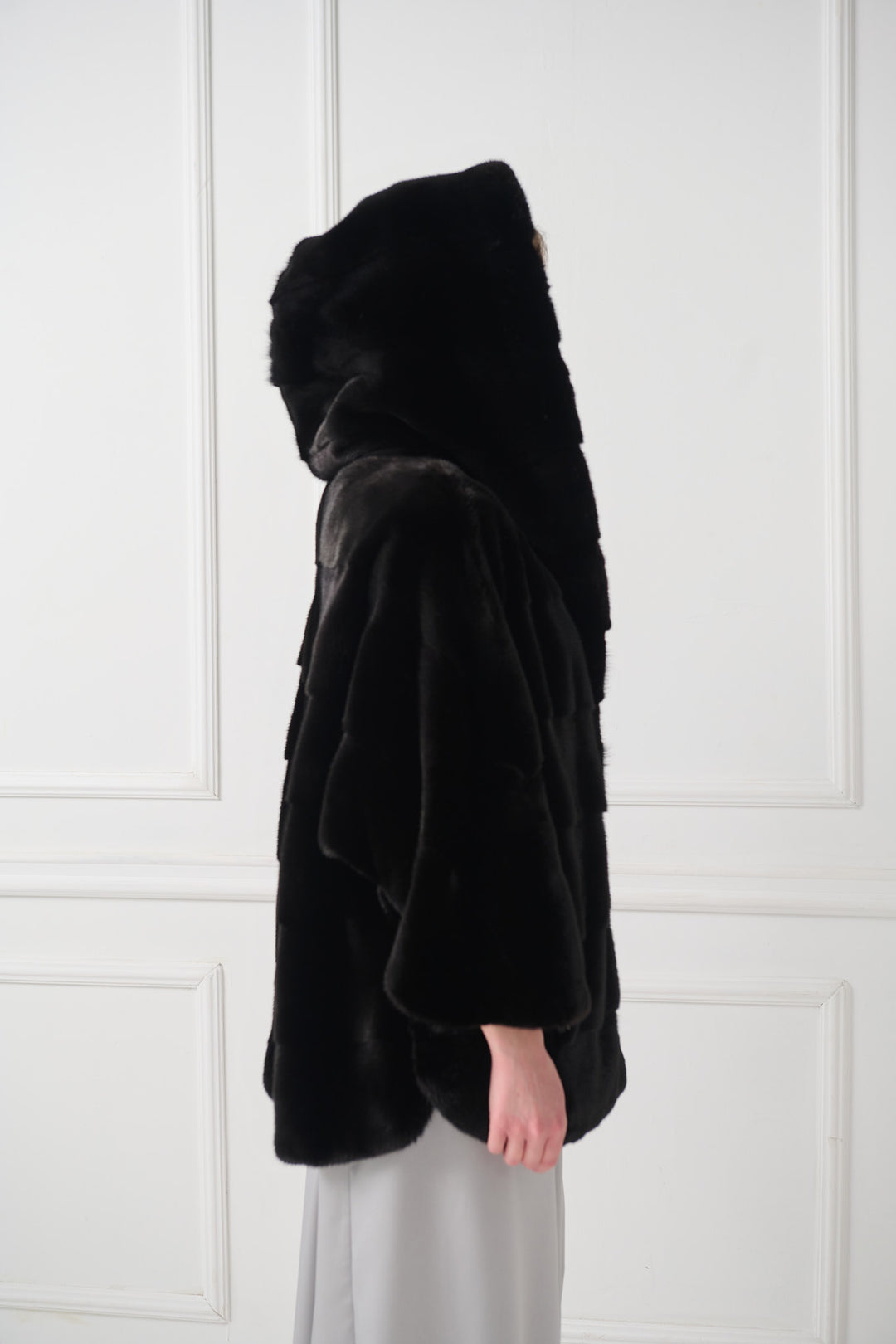 Mink Fur Jacket with Hood