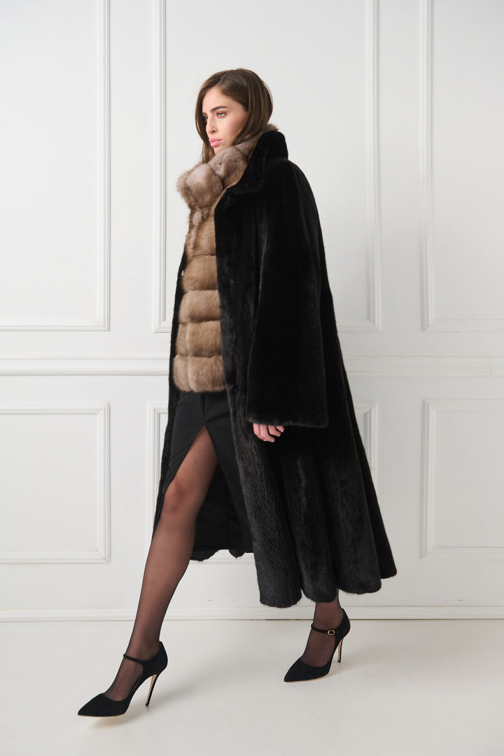 Long Mink Fur Coat