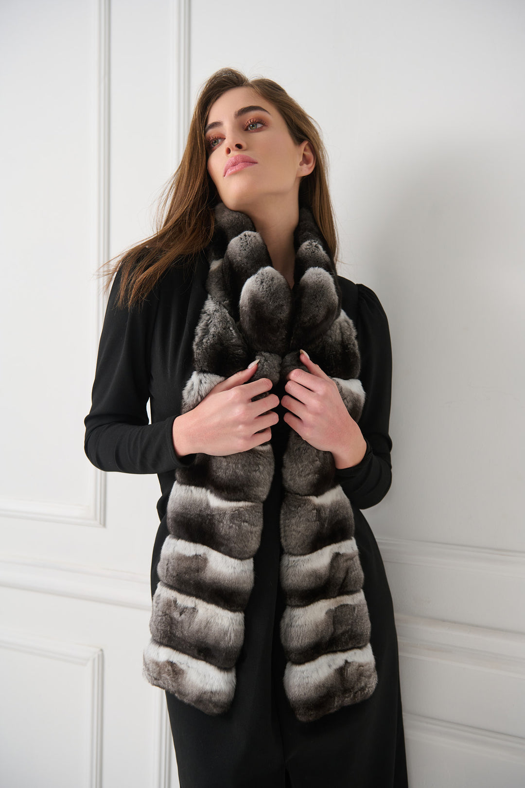 Chinchilla Shawl with Collar