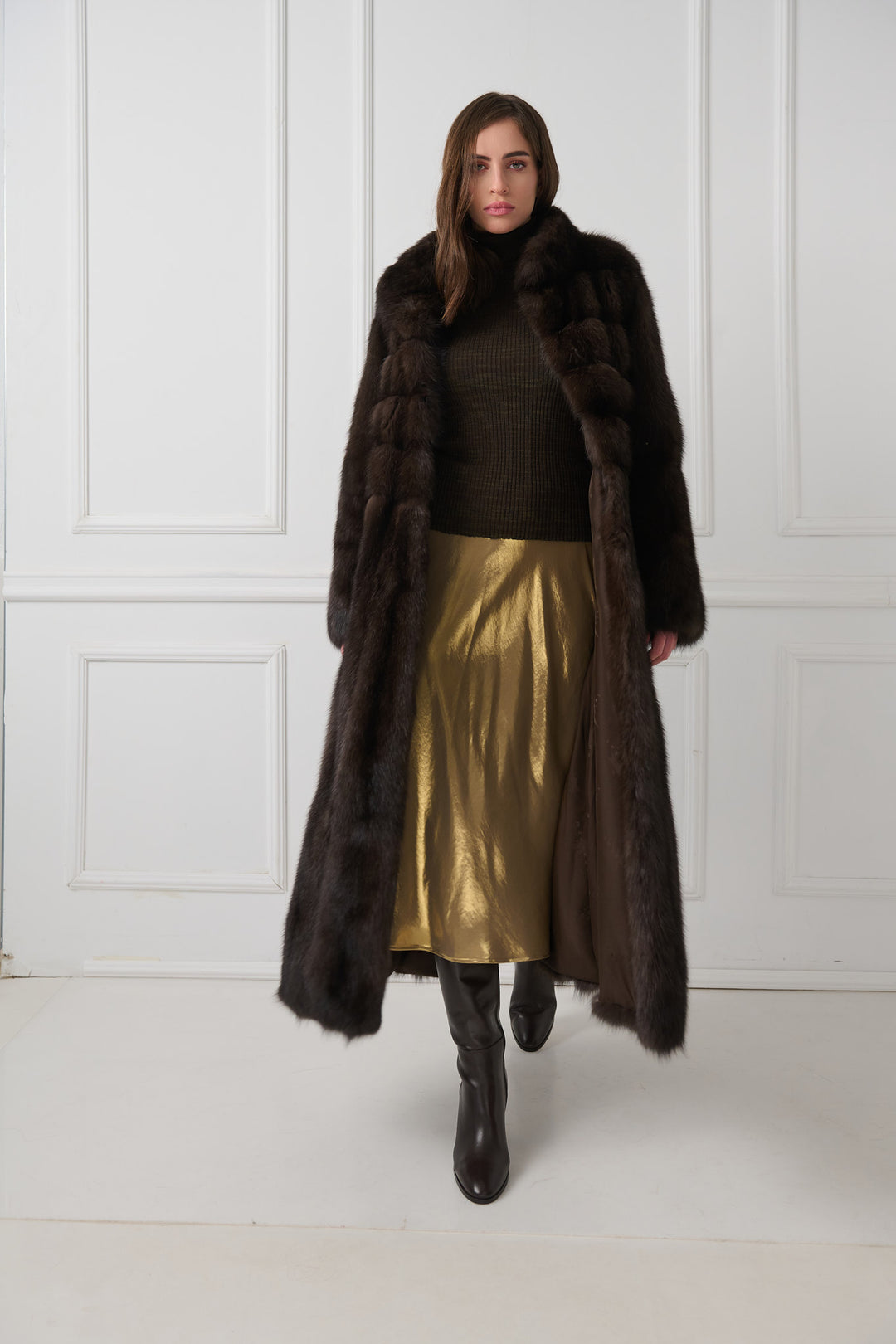 Long Sable Fur Coat