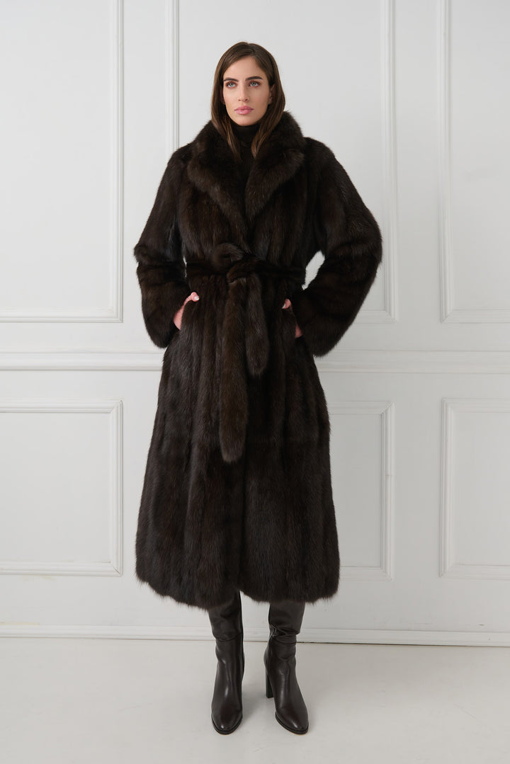 Long Sable Fur Coat