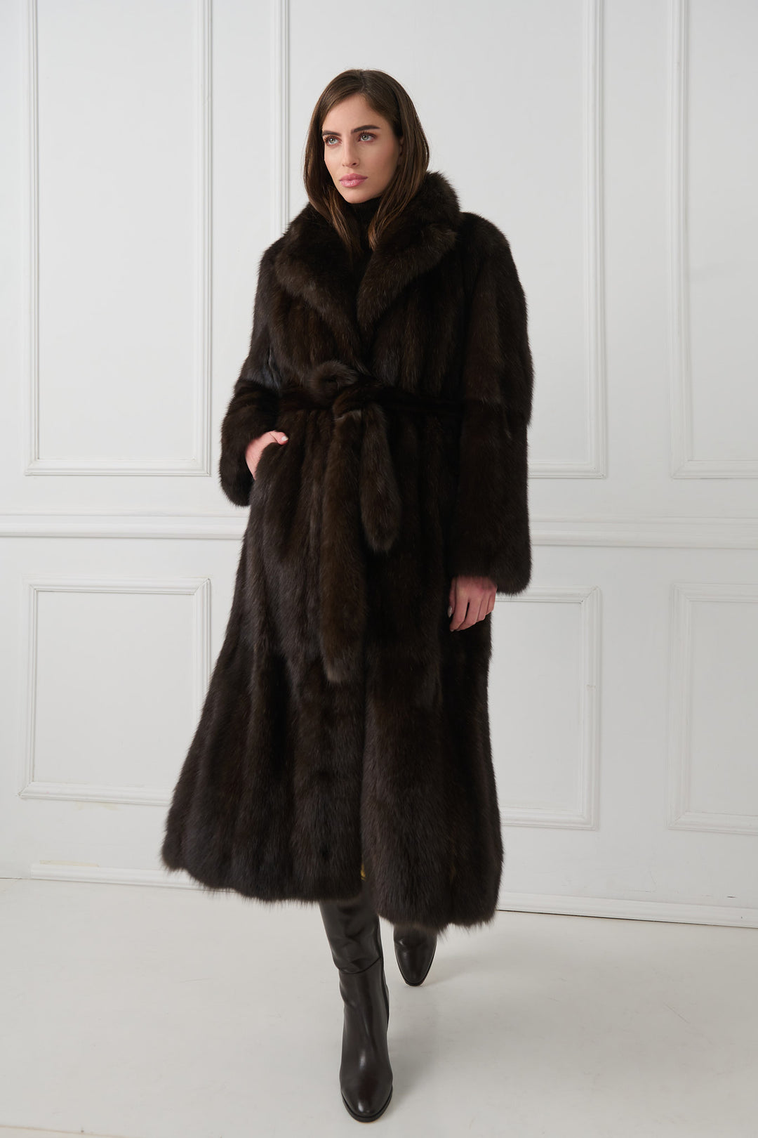 Long Sable Fur Coat