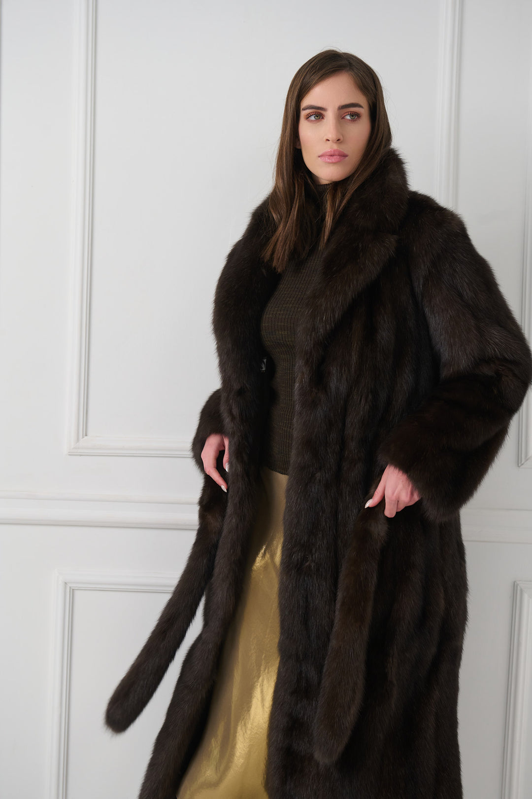 Long Sable Fur Coat