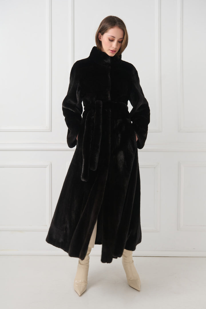 Long Mink Fur Coat