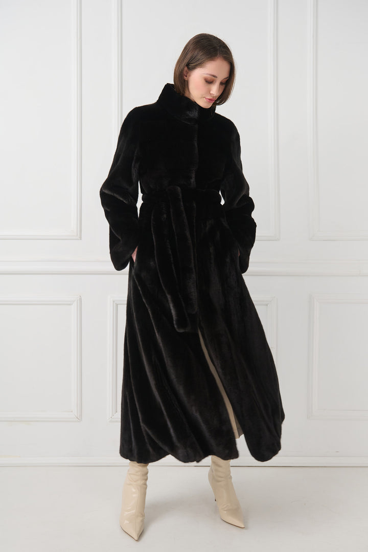 Long Mink Fur Coat