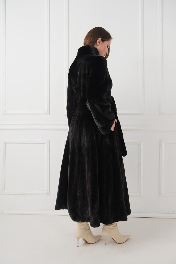 Long Mink Fur Coat