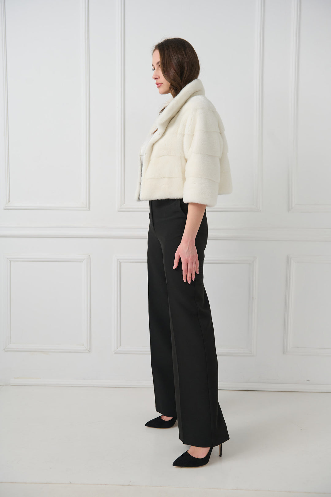 Reversible Cropped Mink Fur Jacket