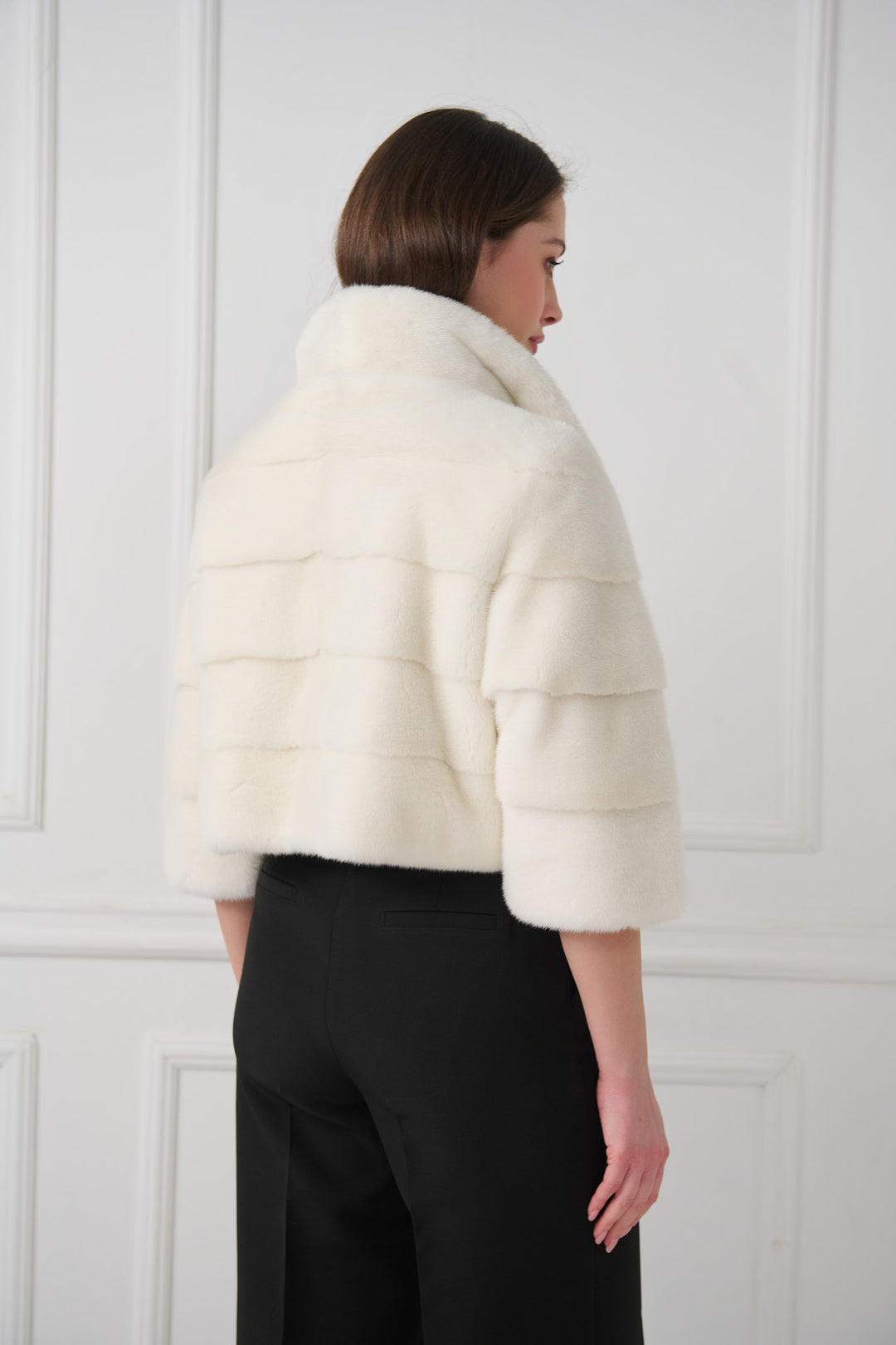 Reversible Cropped Mink Fur Jacket