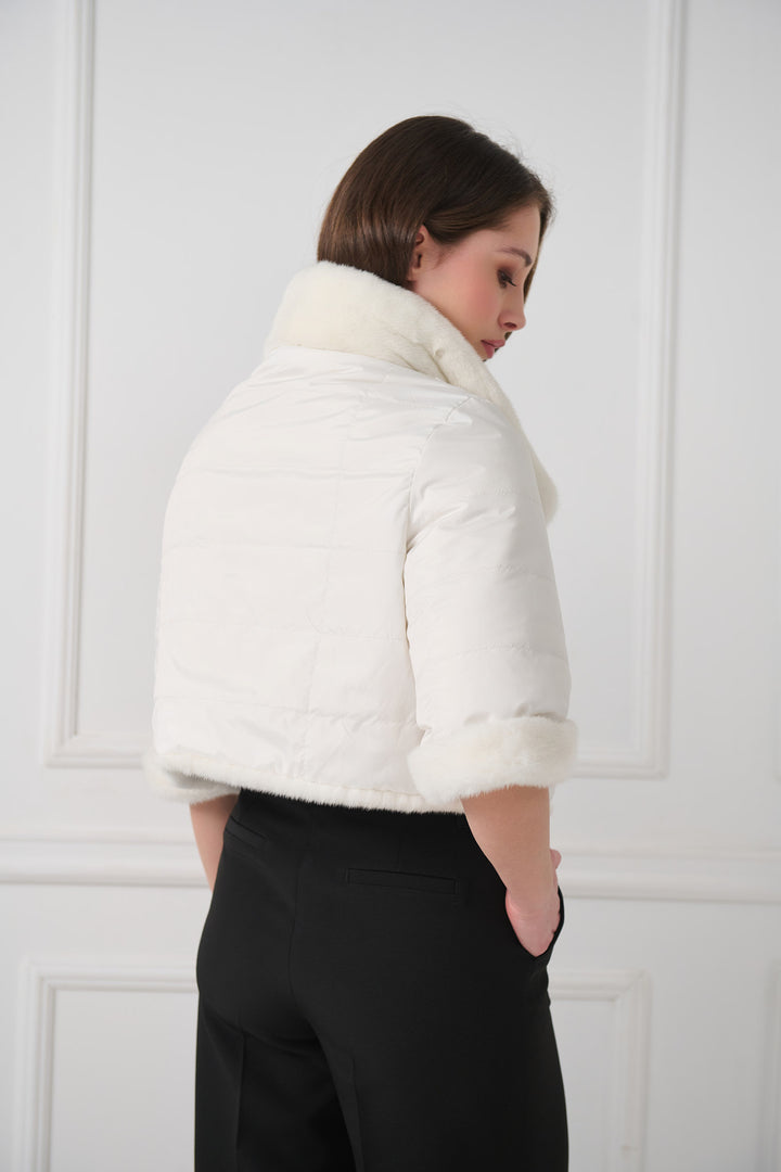 Reversible Cropped Mink Fur Jacket