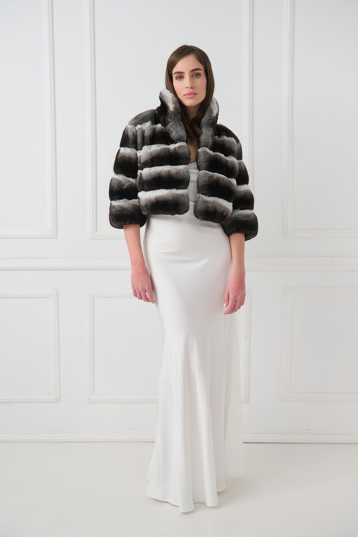 Cropped Chinchilla Jacket