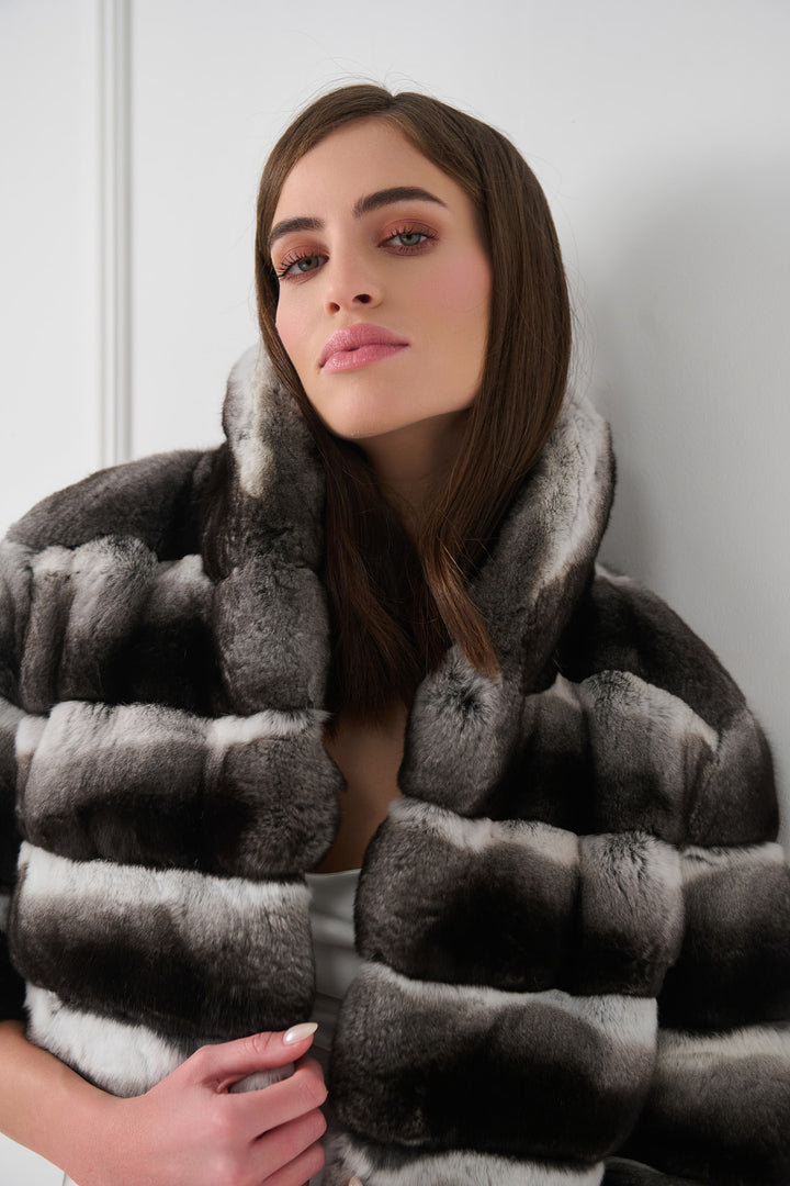 Cropped Chinchilla Jacket
