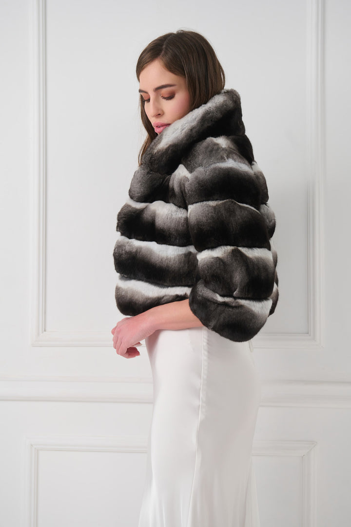 Cropped Chinchilla Jacket
