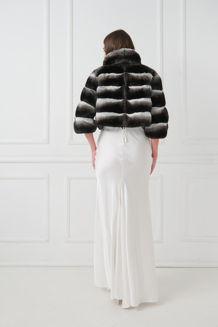 Cropped Chinchilla Jacket