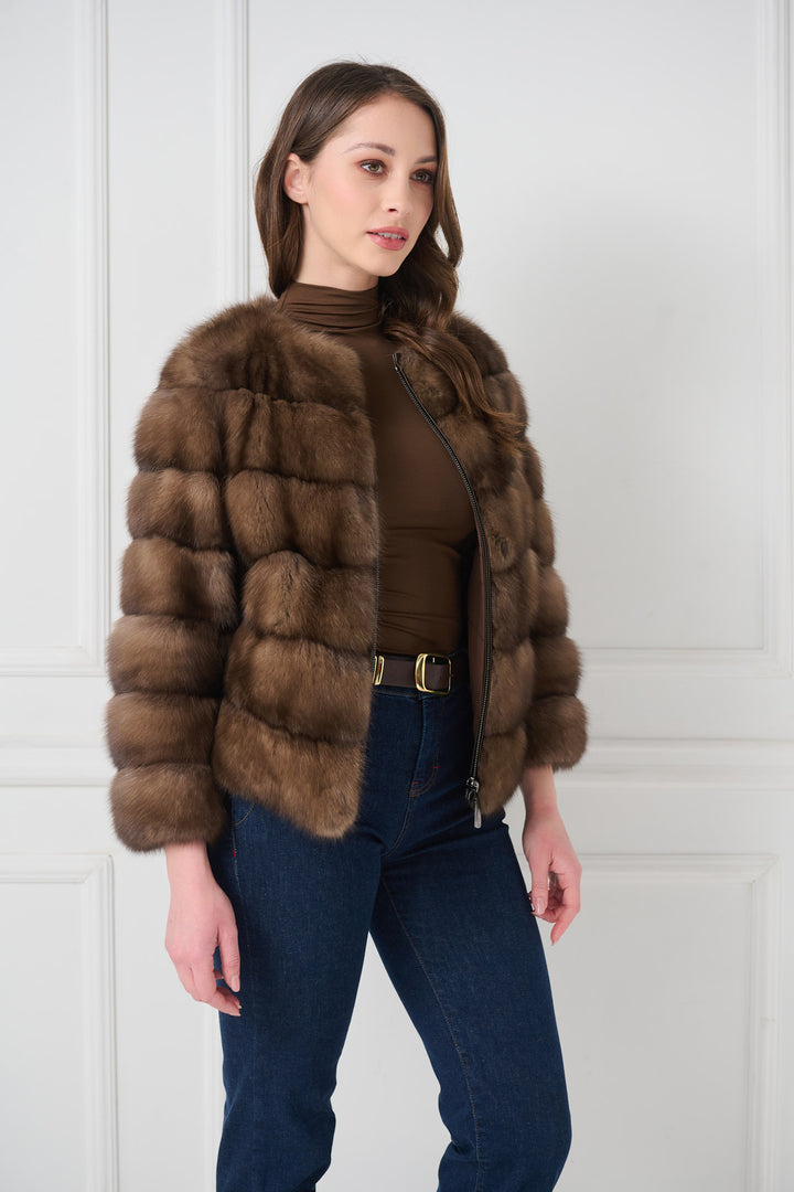 Reversible Sable Fur Jacket