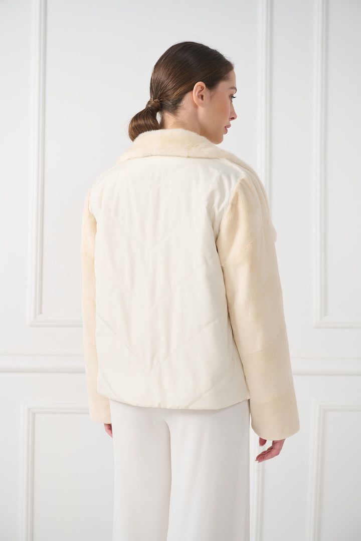 Veste en vison rasé