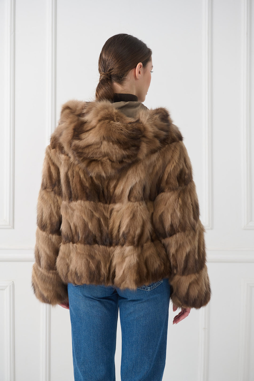 Wendbare Kapuzen-Zobeljacke