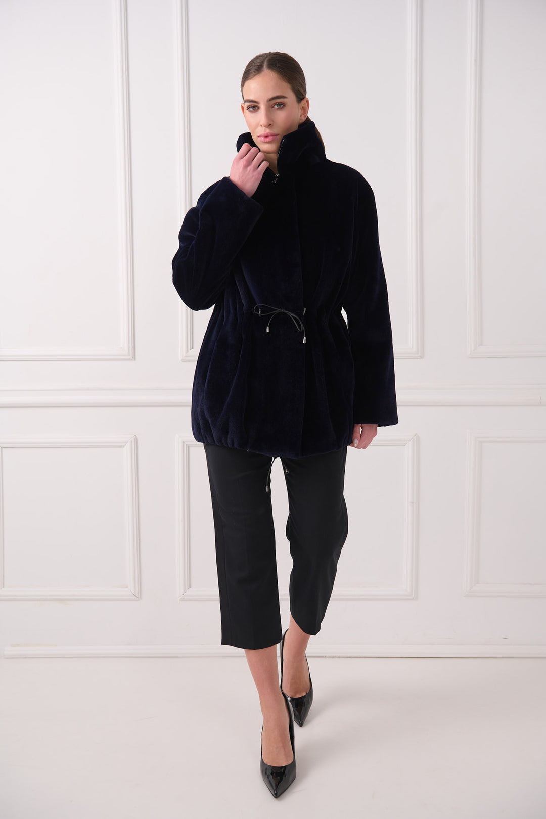 Veste en vison rasé