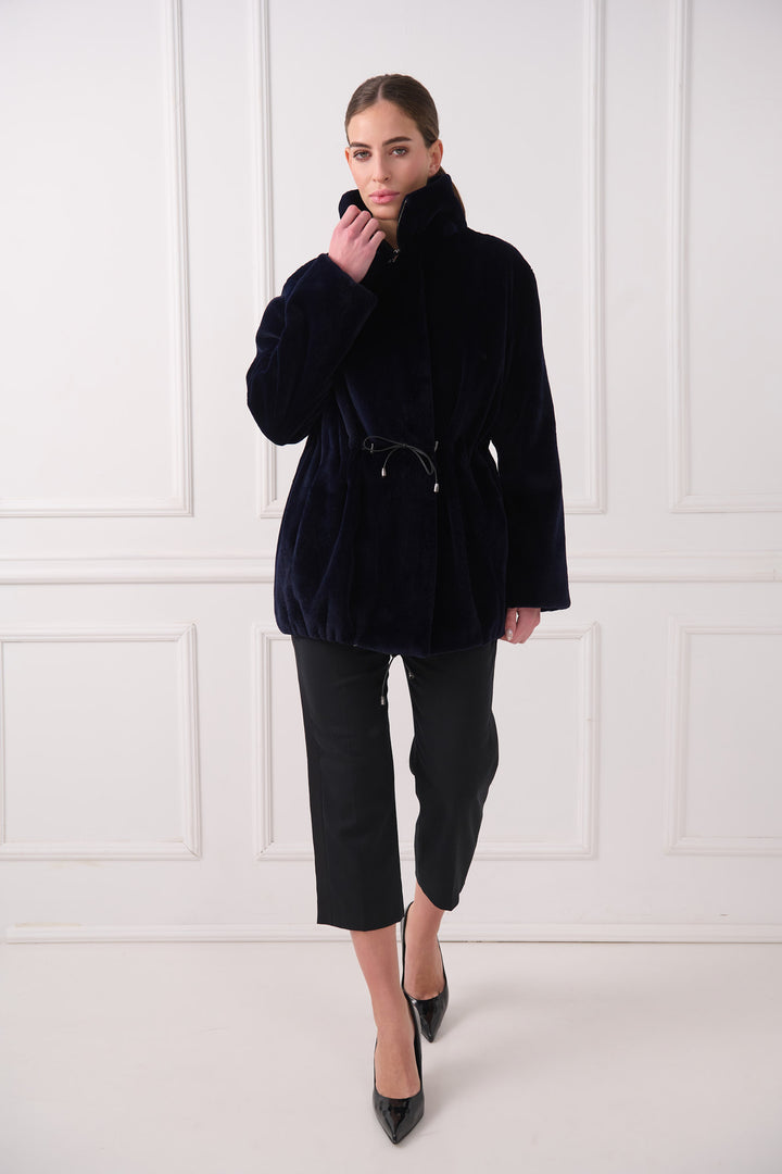 Veste en vison rasé