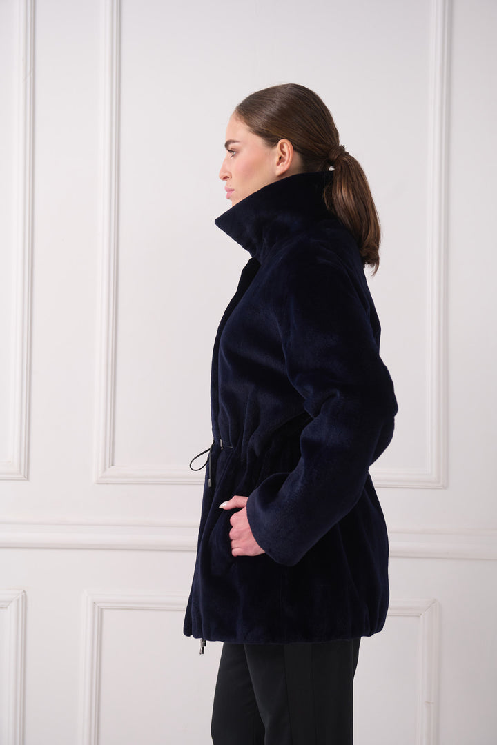 Veste en vison rasé