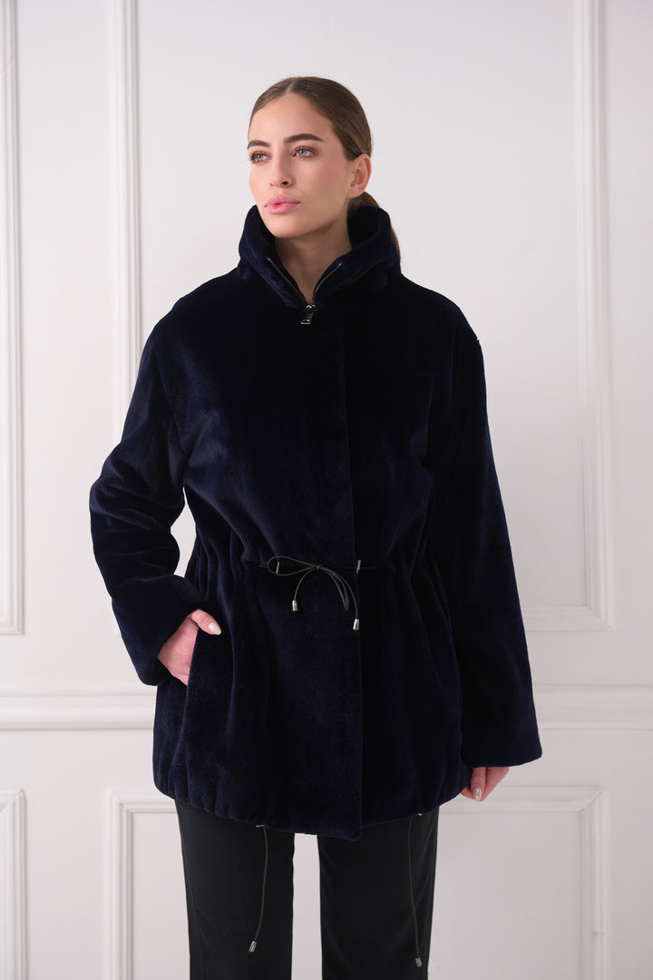 Veste en vison rasé