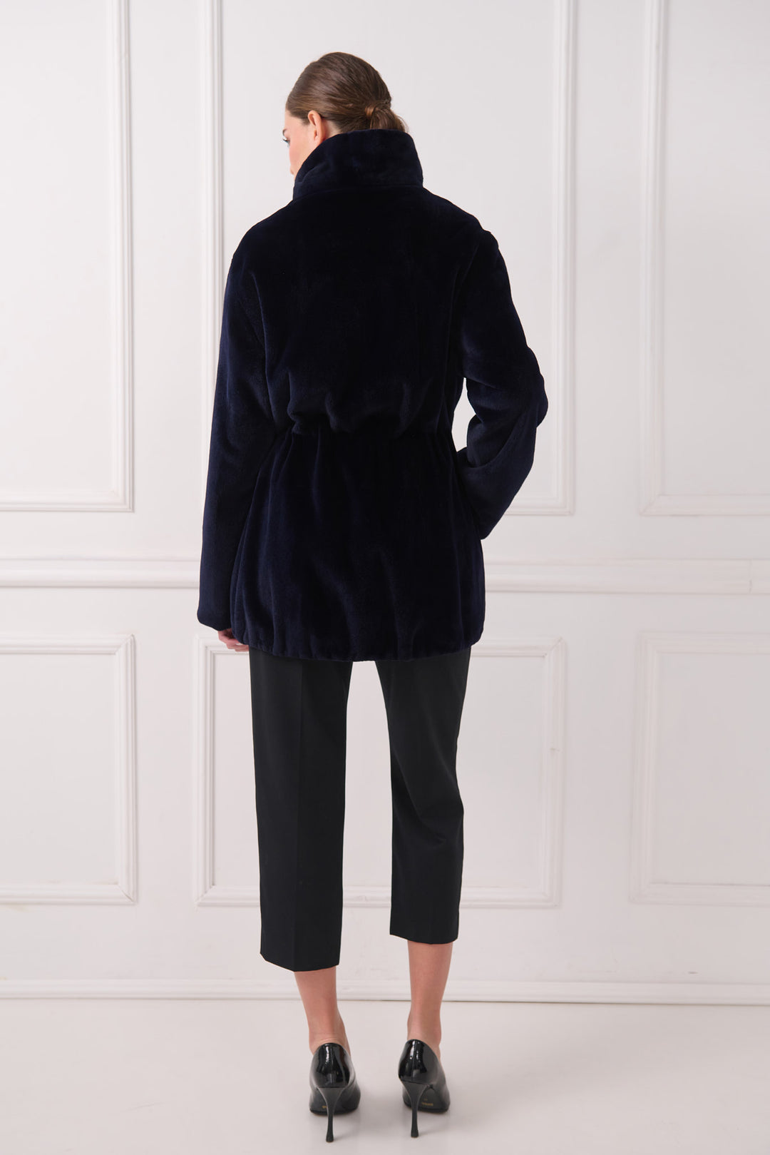 Veste en vison rasé