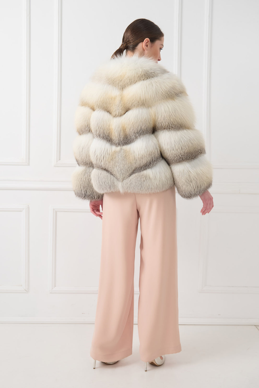 Chevron Gold Fox Jacket