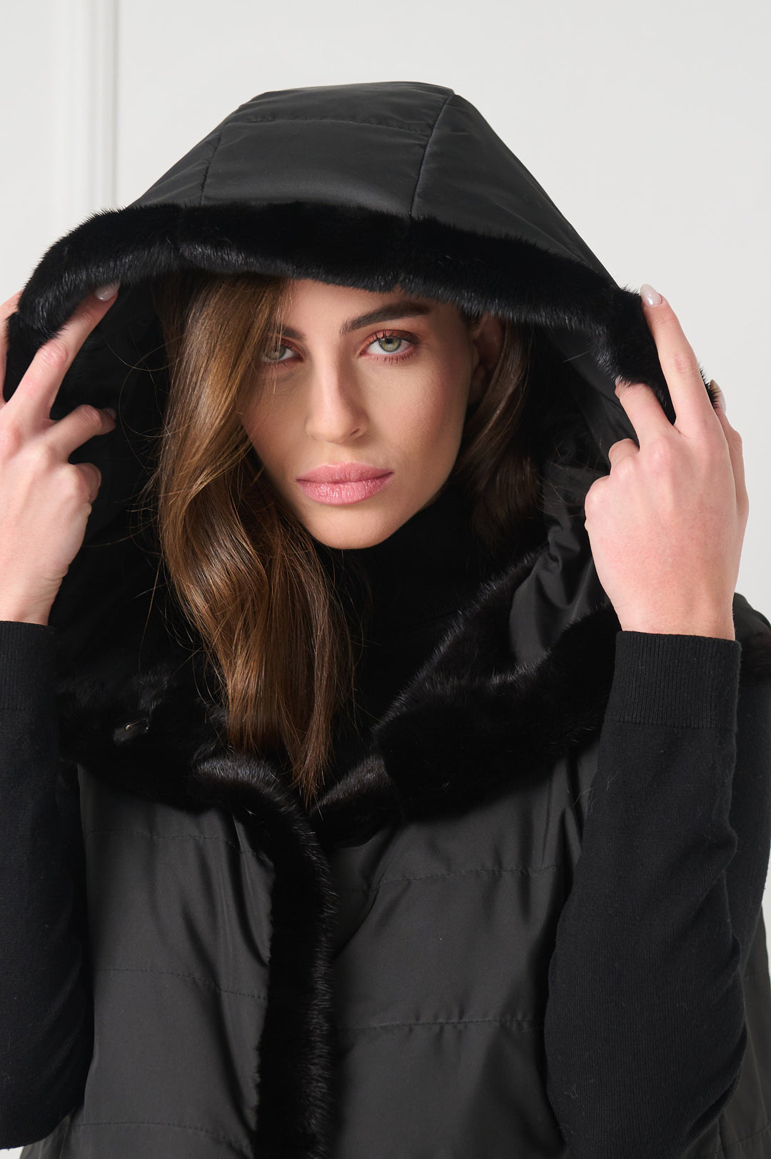 Reversible Cropped Mink Fur Vest