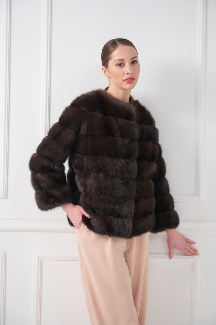Kurze Basic Jacke